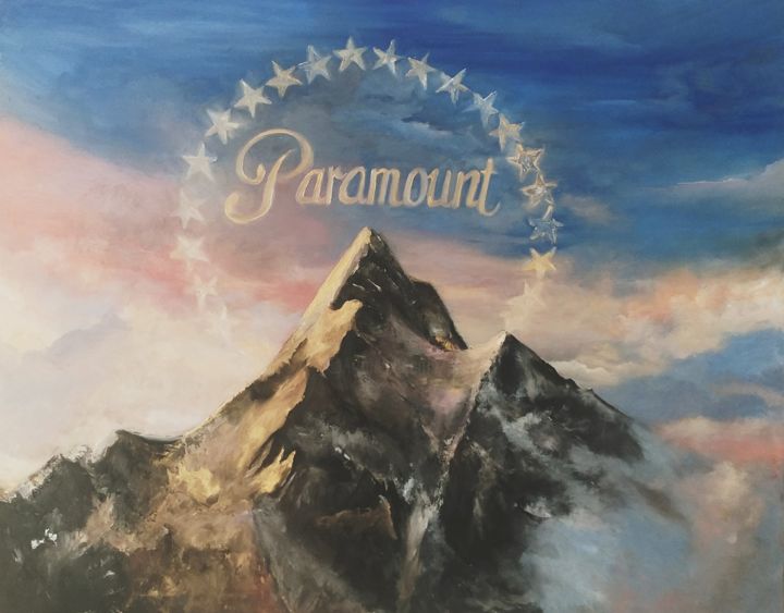 Pintura intitulada "Paramount" por Vera Derevyanko, Obras de arte originais, Óleo Montado em Painel de madeira