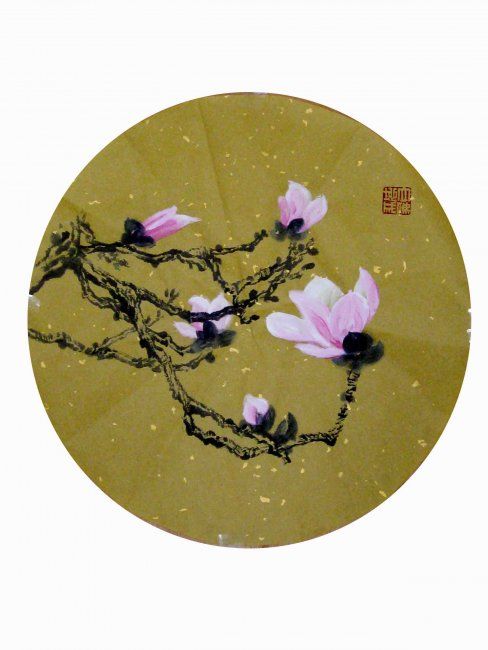 绘画 标题为“玉兰花开” 由Yongzhen Qi, 原创艺术品