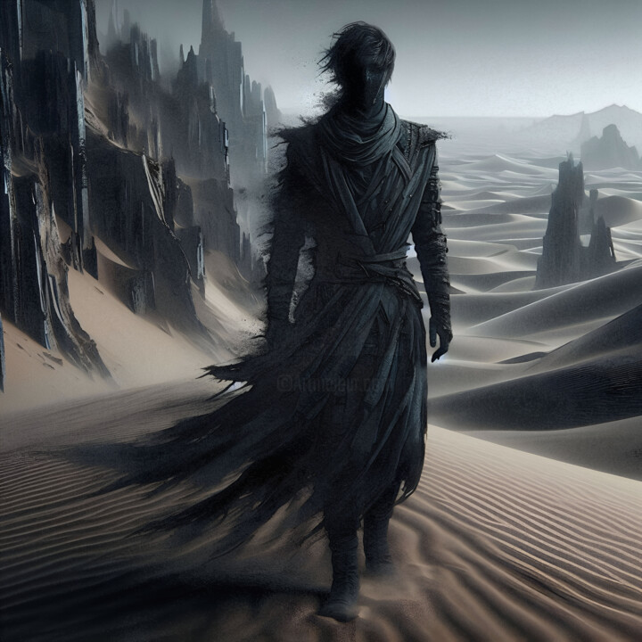 Arte digital titulada "dune story 2124016" por Qlstuff.Limited, Obra de arte original, Trabajo Digital 2D