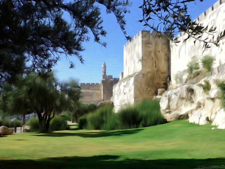 Digitale Kunst getiteld "The Citadel: Tower…" door J.A. Quattro (Qu4ttroStudio), Origineel Kunstwerk, Niet gemanipuleerde fo…