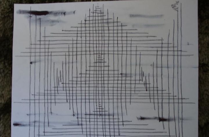 Desenho intitulada "dimension 1" por Matthew Quain, Obras de arte originais