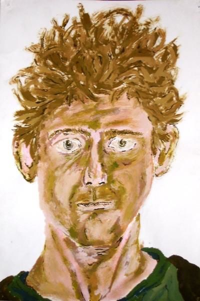 Printmaking titled "self portrait 2" by Matthew Quain, Original Artwork