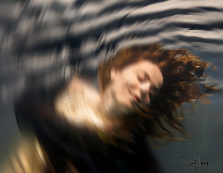 Photographie intitulée "Woman In Water Phot…" par Queennoble Dr. Elle Ramirez, Œuvre d'art originale, Photographie argentique