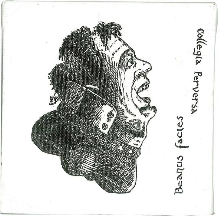 Zeichnungen mit dem Titel "Abjectus beanum" von Commandant Roswell, Original-Kunstwerk, Tinte