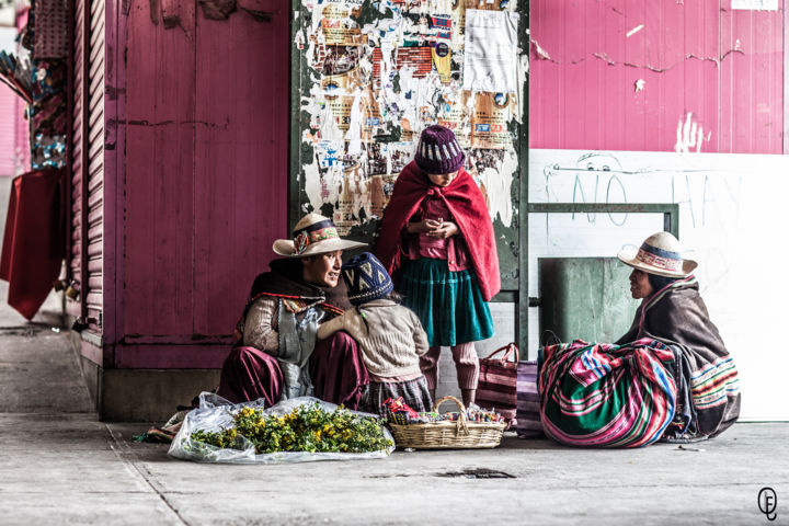 Photography titled "Au marché." by Quentin Ferjou, Original Artwork