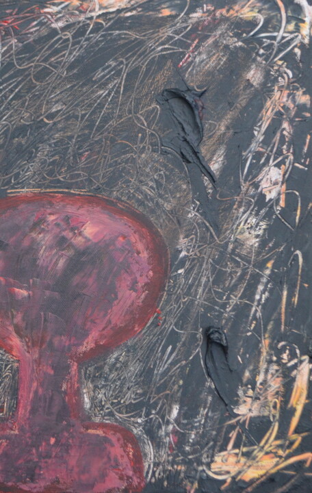 Pittura intitolato "Confused brain" da Quentin Monnet, Opera d'arte originale, Acrilico