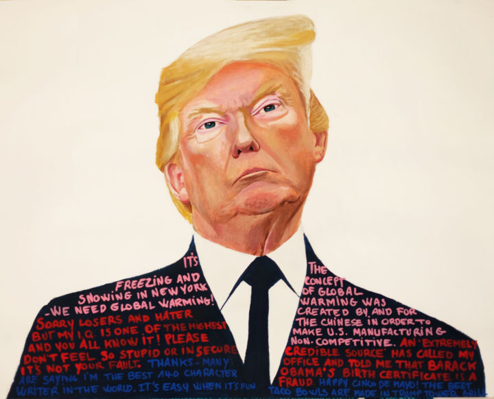 Peinture intitulée "TRUMP" par Kevin Bolliet, Œuvre d'art originale