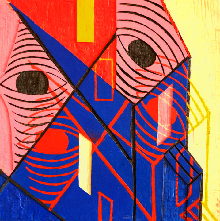 Peinture intitulée "Hauteur" par Kevin Bolliet, Œuvre d'art originale,