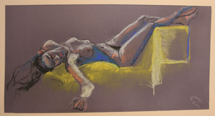 "NR N° 2" başlıklı Resim R. Cavalié tarafından, Orijinal sanat, Pastel