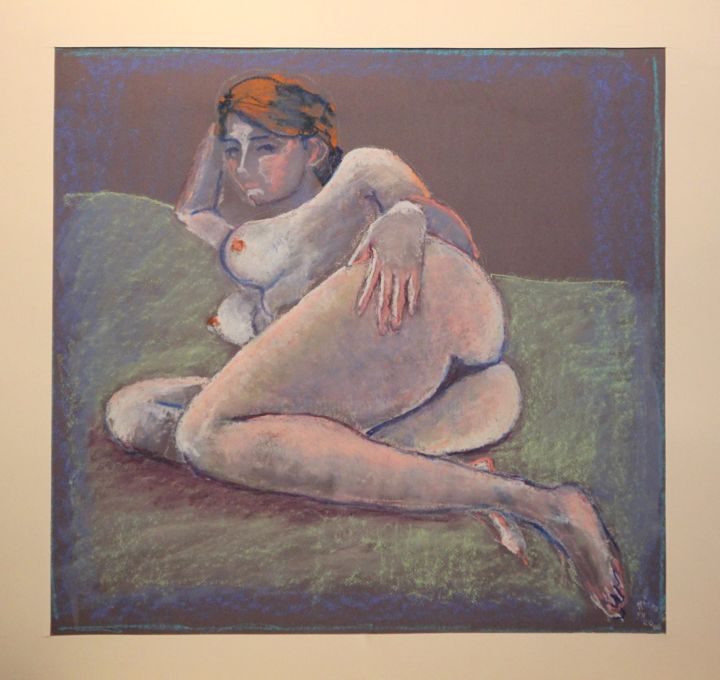 Dessin intitulée "N.R. N° 3" par R. Cavalié, Œuvre d'art originale, Pastel