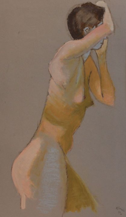 Dessin intitulée "N°746  Contre Picab…" par R. Cavalié, Œuvre d'art originale, Pastel