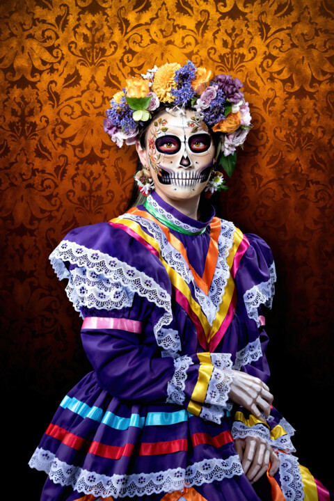 Photography titled "La Catrina de Color…" by R&N Photography, Original Artwork, Digital Photography