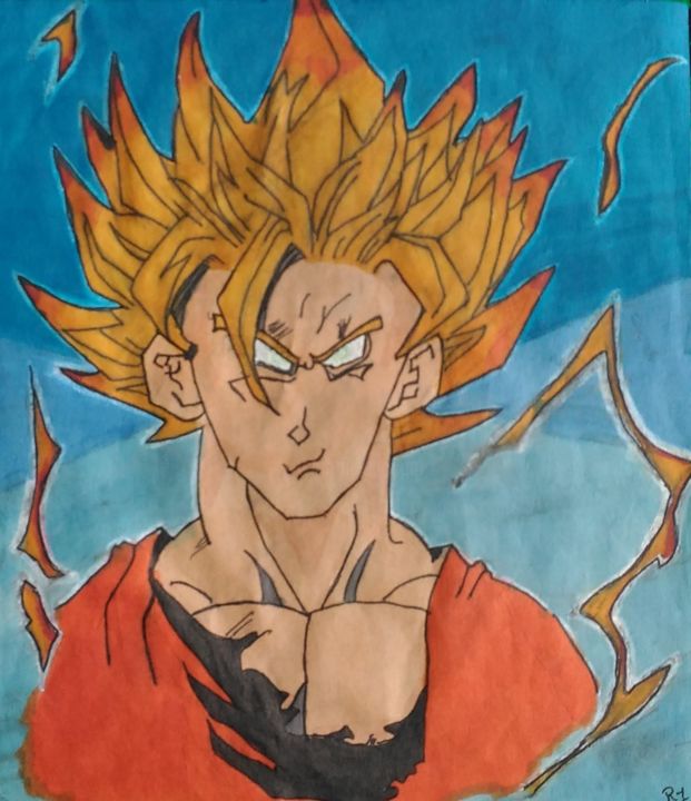 Dessin Dragon Ball Z: Goku, Dibujo por R1 | Artmajeur