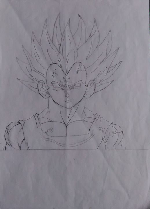 Dessin Dragon Ball Z Vegeta Drawing By R1 Artmajeur