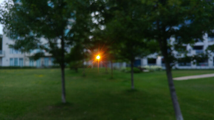 Photography titled "Sun glare streak be…" by Rahul, Original Artwork, Digital Photography
