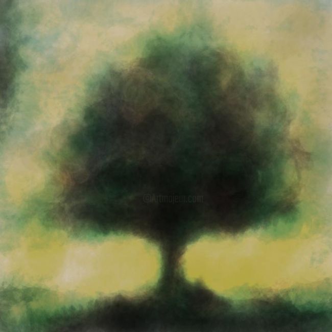 Digitale Kunst mit dem Titel "oak" von Rab Anders, Original-Kunstwerk