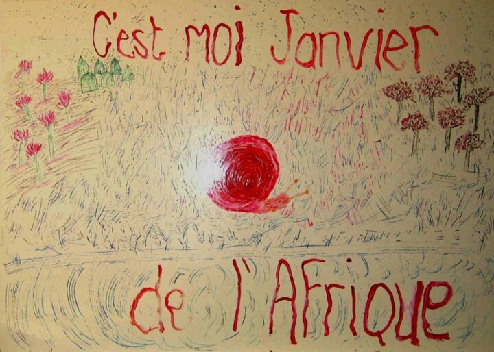 Painting titled "Janvier d'Afric - 2…" by Raba Martinet, Original Artwork