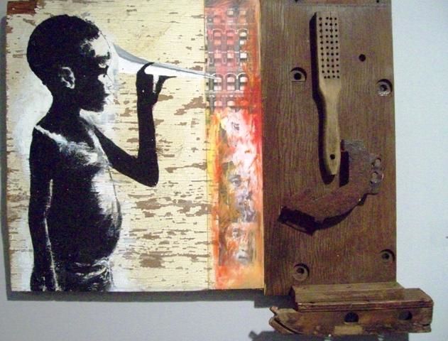 Collages titled "Another Utopia" by Sylvester Hickmon, Original Artwork