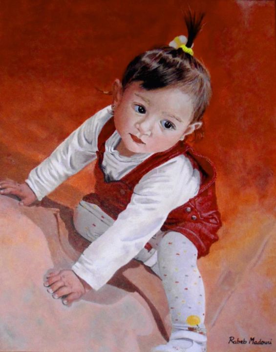 Painting titled "377646-283032053270…" by Rabeb Madouri, Original Artwork, Acrylic