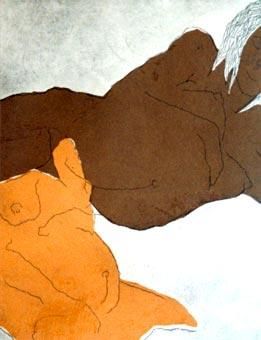 Pintura titulada "Mujeres2" por Rabel, Obra de arte original,