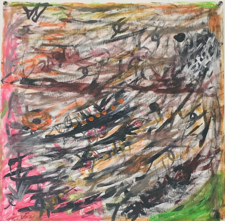 Painting titled "Explosion of emotion" by Fleur Du Désert, Original Artwork