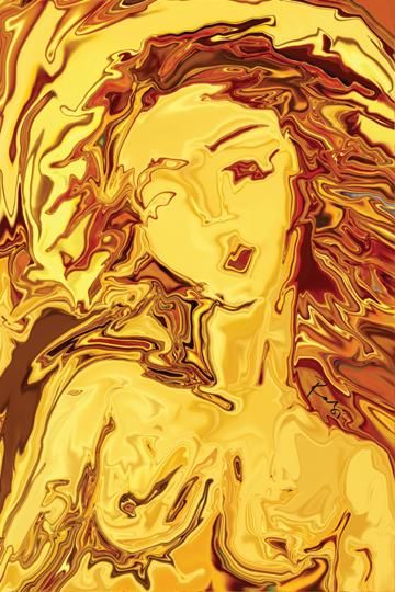 Digital Arts titled "Venus 2008" by Rabi Khan, Original Artwork, Digital Painting