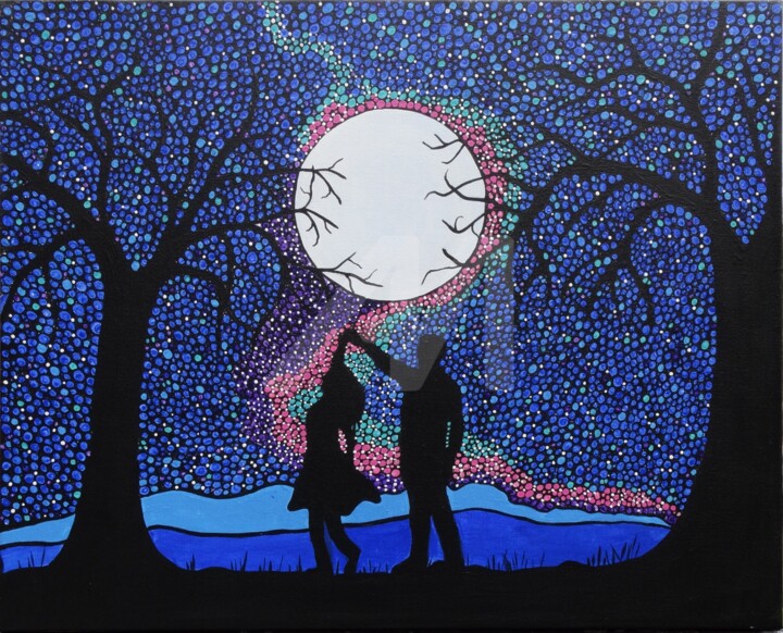 Dancing Under The Moon Painting By Rachel Olynuk Artmajeur