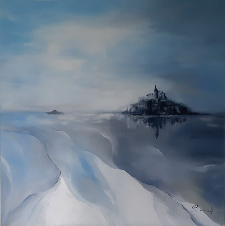 绘画 标题为“Mont St Michel” 由Rachel Lacome, 原创艺术品, 油