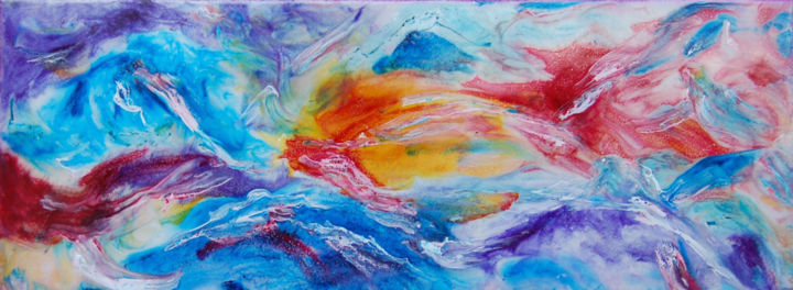 Peinture intitulée "Tropical Fish" par Rachel Mccullock, Œuvre d'art originale, Autre