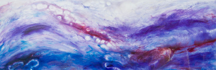 Pittura intitolato "tropical seas" da Rachel Mccullock, Opera d'arte originale, Altro