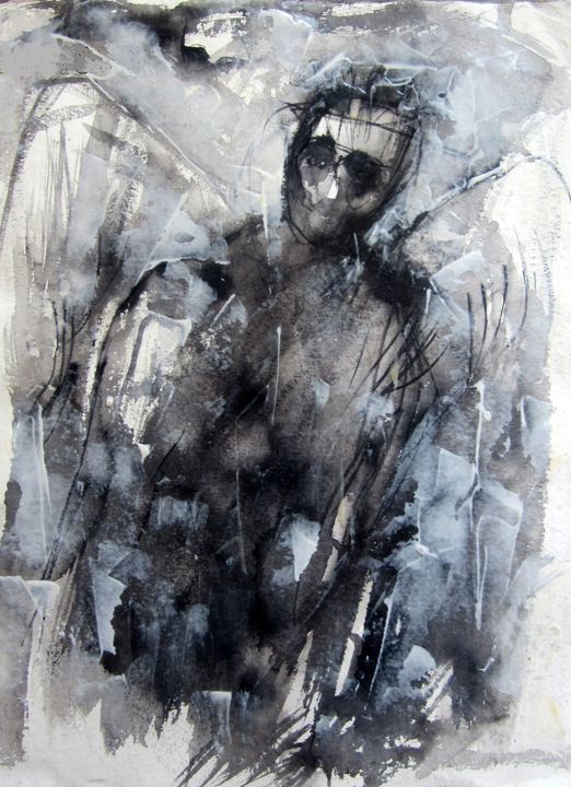 Melancolie Drawing By Rachid Nabah Artmajeur