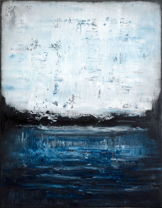 Blue Abstract Painting Pt599 Painting By Radek Smach Artmajeur