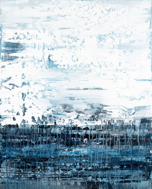 绘画 标题为“Blue abstract paint…” 由Radek Smach, 原创艺术品, 丙烯