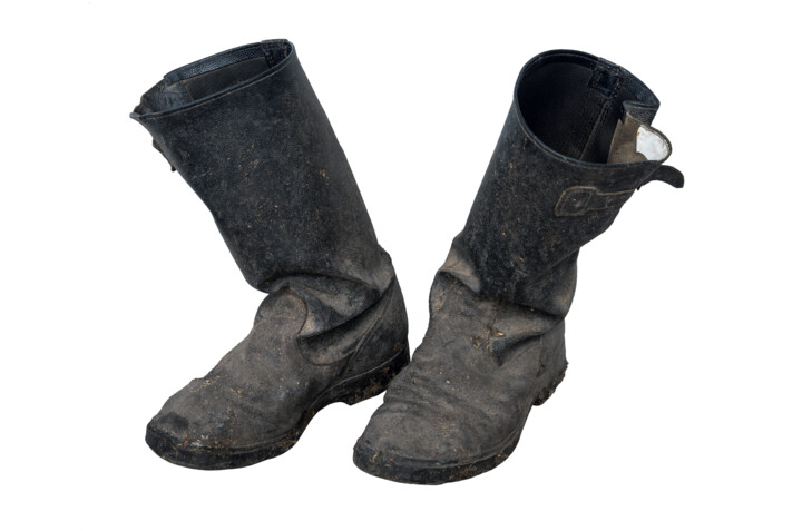 Photography titled "Tarpaulin boots kir…" by Art$Art, Original Artwork, Digital Photography