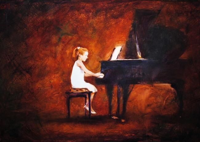Pintura titulada "recital" por Gregory Radionov, Obra de arte original
