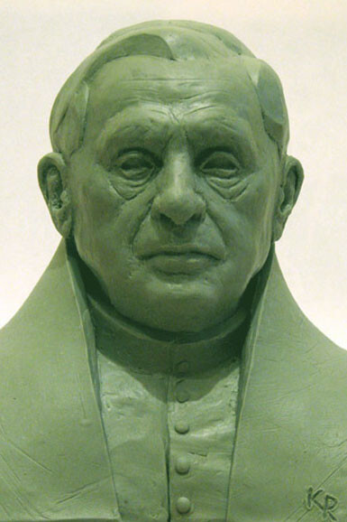 Sculptuur getiteld "Pope Benedict XVI" door Radoslaw Keler, Origineel Kunstwerk, Anders