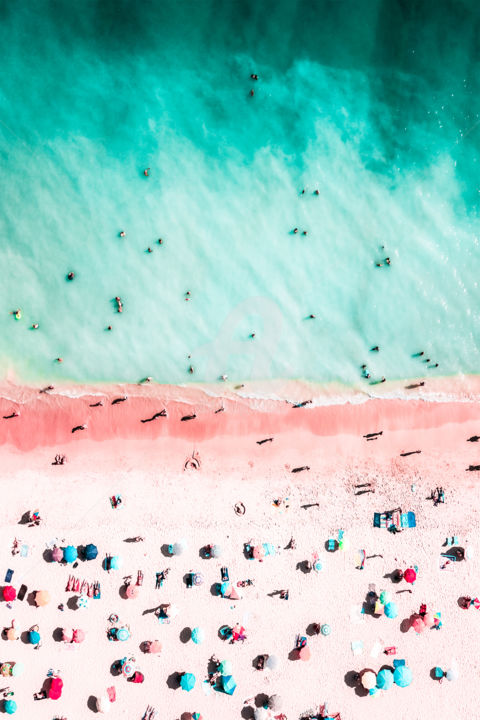 Fotografia intitolato "Summer Beach Fun" da Radu Bercan, Opera d'arte originale, Fotografia digitale