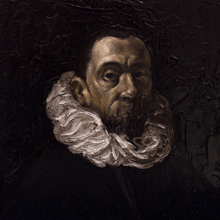 Картина под названием "Portrait disembodim…" - Rafael Pascuale Zamora, Подлинное произведение искусства, Масло