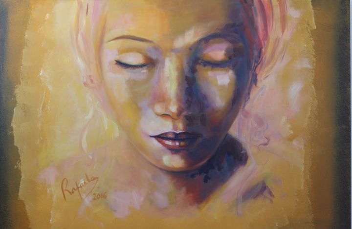 Painting titled "Peacefullness" by Rafaela Silva, Original Artwork, Acrylic