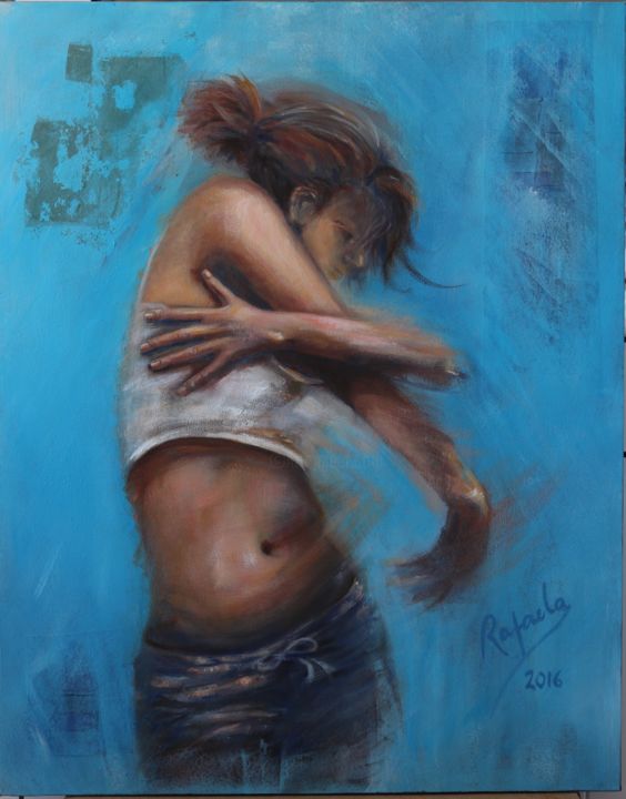Painting titled ""Evanescence"" by Rafaela Silva, Original Artwork, Oil