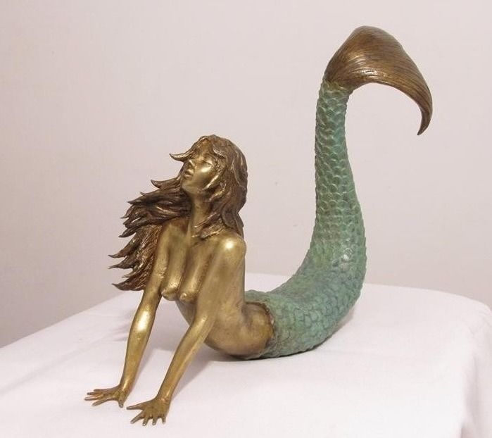 "Siren, bronze scult…" başlıklı Heykel Jorge Molina tarafından, Orijinal sanat, Döküm