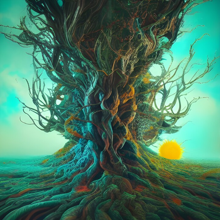 Digital Arts titled "Tree" by Rafał Bartoszczyk, Original Artwork, 2D Digital Work