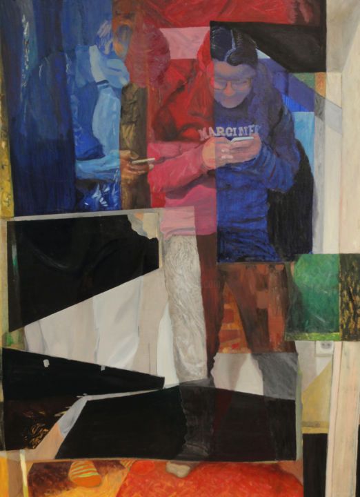 Painting titled "Playbox 3" by Rafal Labijak, Original Art, Oil