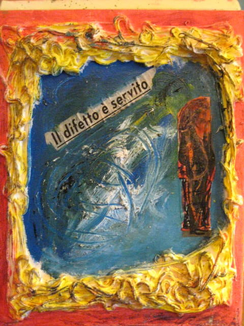 Painting titled "il difetto è servit…" by Raffaele Cappa, Original Artwork