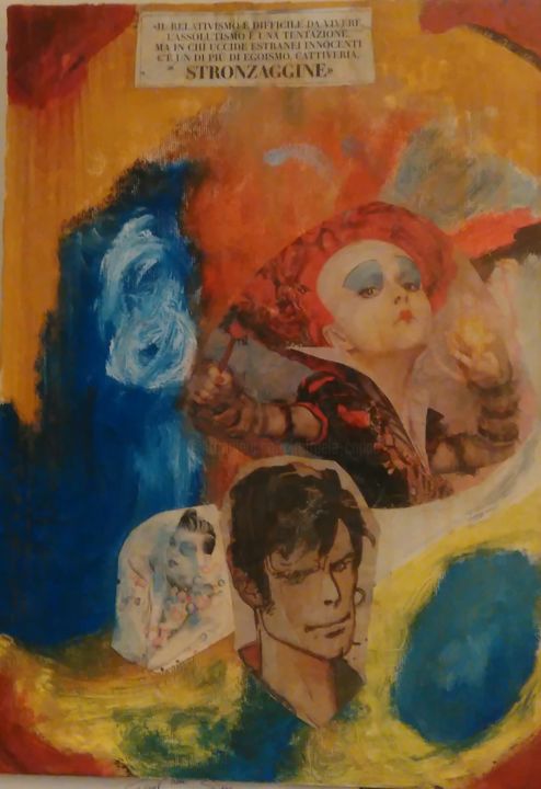 Pittura intitolato "Stronzaggine" da Raffaele Cappa, Opera d'arte originale, Smalto