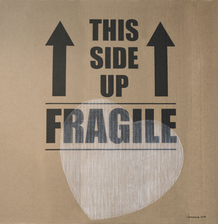 Colagens intitulada "AF Fragile" por Raffaele Iannone, Obras de arte originais, Colagens