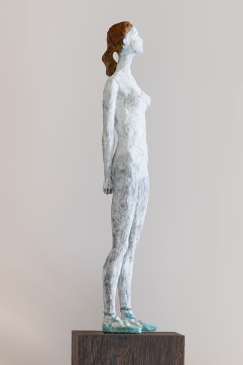 Skulptur mit dem Titel "Applauso" von Raffaella Benetti, Original-Kunstwerk, Bronze