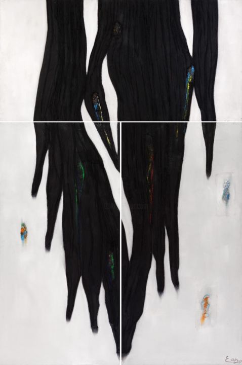 Peinture intitulée "Inspiration" par Rafikaazzaoui, Œuvre d'art originale, Huile Monté sur Châssis