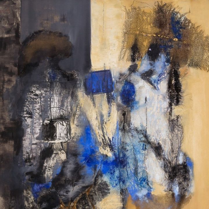 Peinture intitulée "sans titre" par Rafikaazzaoui, Œuvre d'art originale, Huile