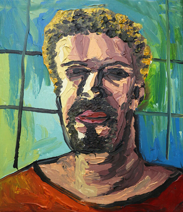 Painting titled "expressive colorful…" by Raphael Perez, Original Art, Acrylic